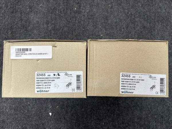 Veiling - 4x Wöhner WÖH 32455 adapter 63a 2 dinrai - 32455, Zakelijke goederen, Machines en Bouw | Industrie en Techniek