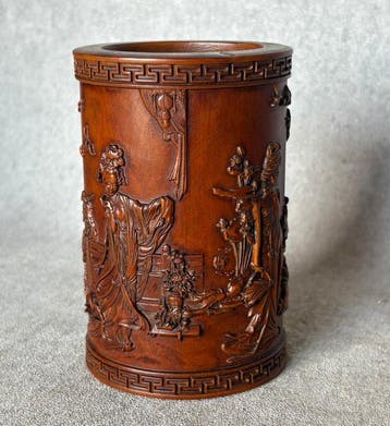 Penseelpot - Hout (Buxus)