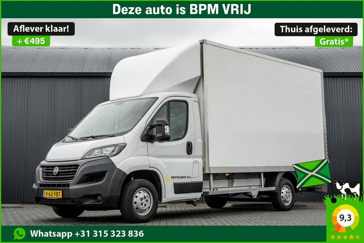 Fiat Ducato **2.3 MultiJet | Bakwagen met Laadklep | Euro 6, Auto's, Bestelauto's, Lease, Overige kleuren, Handgeschakeld, Financial lease