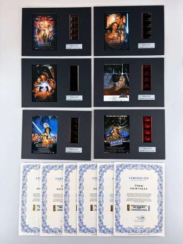 Star Wars – Very Rare Complete Saga Set of 6 Mounted 35mm, Nieuw