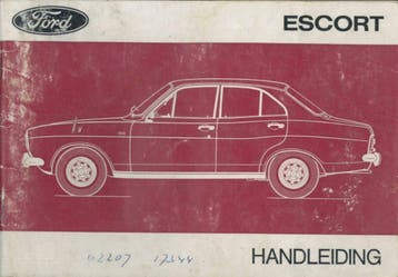 1972 Ford Escort Instructieboekje Handleiding Nederlands, Verzenden