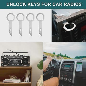 4x Auto Radio Verwijderingssleutels - Stereo Ontgrendelingsg, Verzenden, Nieuw