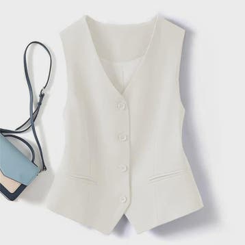 Stijlvol Dames Blazer Vest met Opstaande Kraag - Elegante Ka, Verzenden, Nieuw