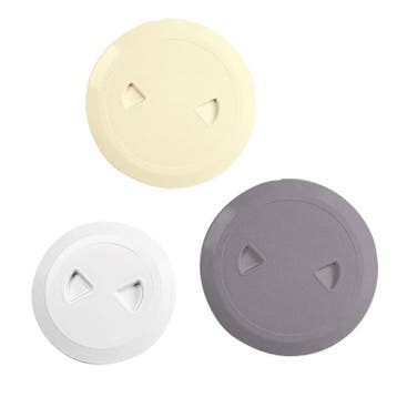 Inspectieluiken Rond Met Draaivergrendeling Creme 133 mm, Ophalen of Verzenden, Nieuw, Zeilboot of Motorboot