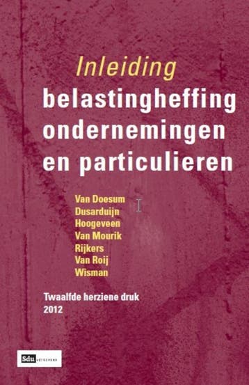 Inleiding belastingheffing ondernemingen en pa 9789012388153, Verzenden, Zo goed als nieuw