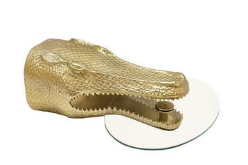 Bijzettafel WILDLIFE CROCODILE 75 cm hangende salontafel, Ophalen of Verzenden, Nieuw