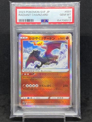 Pokémon - 1 Graded card - Radiant Charizard #001/038 Foil -, Nieuw