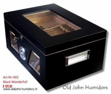 HUMIDOR DOORZICHT GLAS - TRANSPARANT LUXE TOPSEGMENT hdmb, Verzamelen, Verzenden, Nieuw, Tabaksdoos of Verpakking