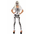 Skelet pak wit voor dames - Halloween kleding overig, Verzenden, Nieuw