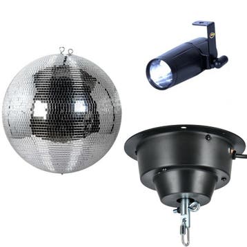 Ayra DanceFX MB50-5x5 spiegelbol 50 cm met motor en spot, Verzenden, Nieuw