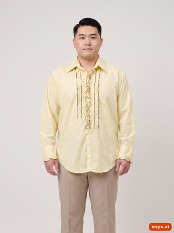 after Six Shirt Blouse Dames maat WXL / L35 Geel Vintage, Ophalen of Verzenden, Nieuw