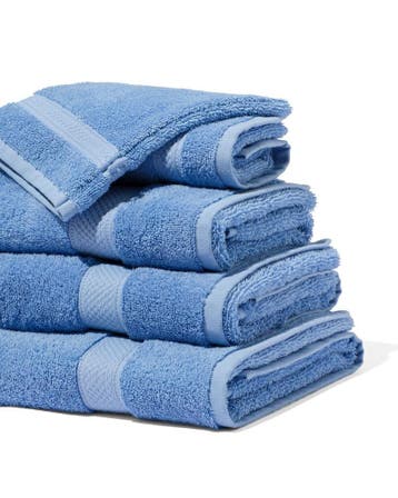 HEMA Handdoeken - zware kwaliteit felblauw, Verzenden, Nieuw
