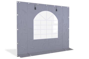Partytent zijwand PVC  | 3 meter | 220cm hoog | Grijs, Doe-het-zelf en Verbouw, Zeil en Folie, Ophalen of Verzenden, Nieuw, Zeil