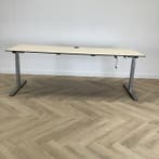 Eromes slingerbureau 200x80 cm, Ahorn - grijs, Huis en Inrichting, Bureaus, Ophalen of Verzenden, Gebruikt