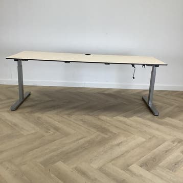 Eromes slingerbureau 200x80 cm, Ahorn - grijs, Ophalen of Verzenden, Gebruikt