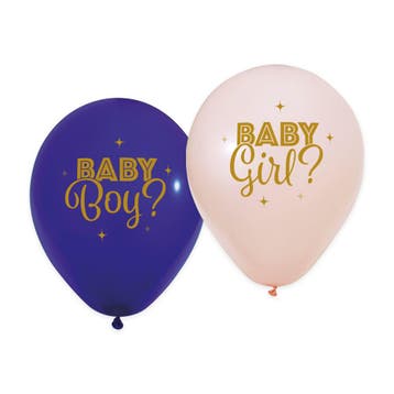 Gender Reveal Ballonnen Blauw Roze 30cm (8st), Hobby en Vrije tijd, Feestartikelen, Ophalen of Verzenden, Nieuw