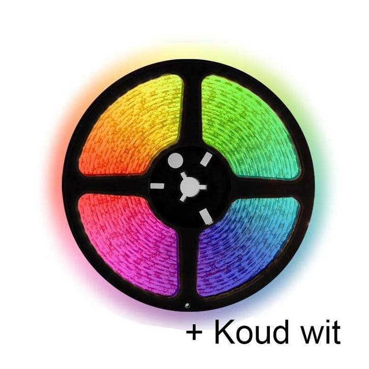 5 meter RGBW (Koud wit) led strip - 60Leds/m - 12 Volt, Hobby en Vrije tijd, Elektronica-componenten, Nieuw, Ophalen of Verzenden