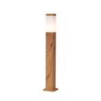 Moderne staande buitenlamp staal met hout print 80cm IP44 -, Verzenden, Nieuw, Aluminium