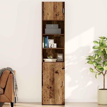 vidaXL Wandkast Oud hout 50 x 42.5 x 40 cm Bewerkt hout, Minder dan 50 cm, Verzenden, Nieuw, Minder dan 100 cm