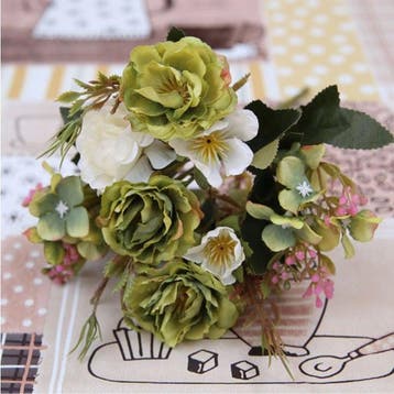 Kunst Boeket - Zijden Rozen Roos Bloemen Luxe Boeketten, Verzenden, Nieuw