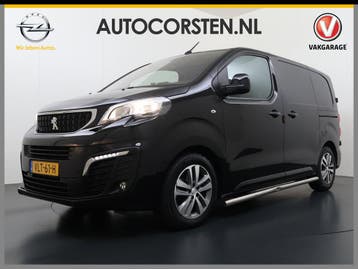 Peugeot Expert 2.0HDI Automaat 2XSchuifdeur 3-Pers. Adap.Cru, Automaat, Gebruikt, Euro 6, Leder en Stof