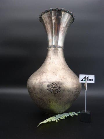 Vaas - .800 zilver - Italiaanse decoratieve vaas, Antiek en Kunst