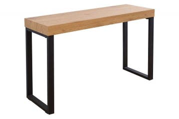 Design console OAK DESK 120cm eiken vintage metalen frame, Ophalen of Verzenden, Nieuw