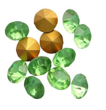 10 x Swarovski puntsteen SS24 Gold Foiled Peridot  5,2mm, Ophalen of Verzenden, Nieuw, Overige typen