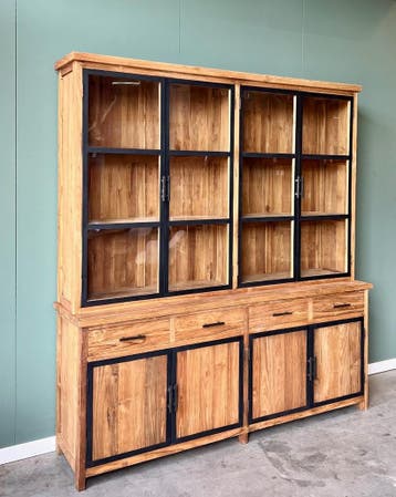 Teak buffetkast Turnhout -  200 cm, Huis en Inrichting, Ophalen of Verzenden, Nieuw