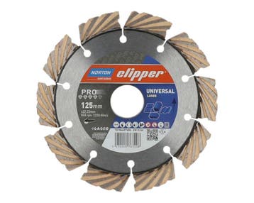 Norton Clipper Pro Universeel diamantzaagblad 125 x 22,23 mm, Ophalen of Verzenden, Overige typen