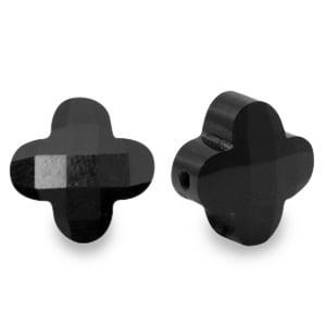 1 x Fashion Facet kralen klaver 10 mm – gat 1,4 mm – zwa, Ophalen of Verzenden, Nieuw, Kraal