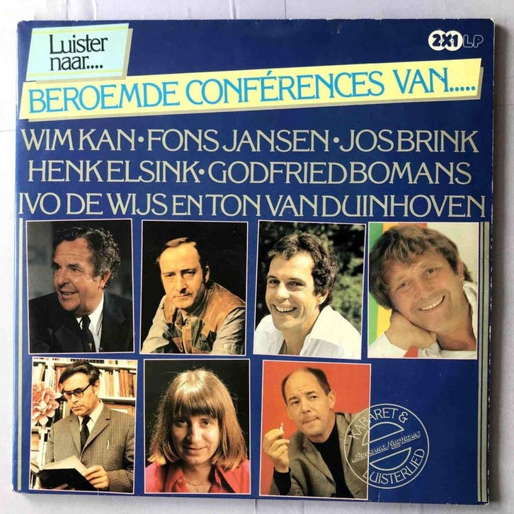 Diverse Artiesten – Beroemde Conferences Van..... (2-12-Vin, Cd's en Dvd's, Vinyl | Nederlandstalig, Ophalen of Verzenden