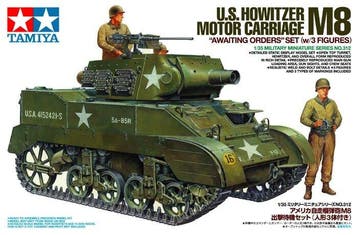 TAMIYA 35312 U.S. HOWITZER MOTOR CARRAIGE M8 “AWAITING OR..., Verzenden, Nieuw