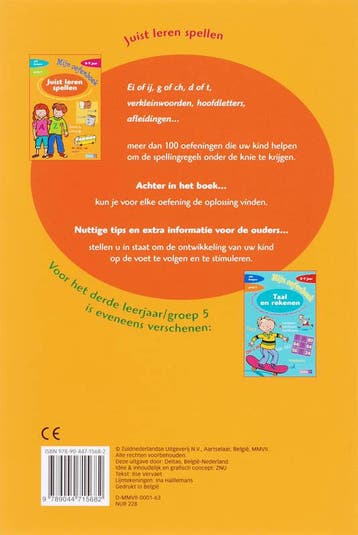 Mijn oefenboek - Juist leren spellen (8-9 j.) 9789044715682, Verzenden, Gelezen, ILSE VERVAET
