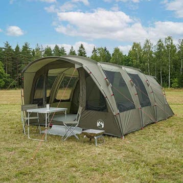 vidaXL Tunneltent 427 x 315 x 178 cm Olijfgroen Polyester en, Verzenden, Nieuw, Tot en met 2