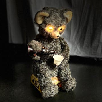 Alps - Blikken speelgoedfiguur - ALPS Picnic Bear Rare,, Antiek en Kunst