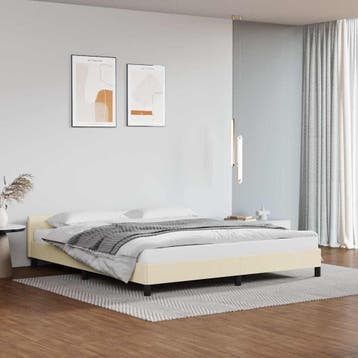vidaXL Bedframe met hoofdeinde zonder matras 160x200 cm, Overige materialen, Verzenden, 160 cm, Nieuw