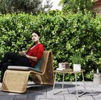 Rotan Bijzettafel met Glas – 50x50x44 cm, Weerbestendig, Tuin en Terras, Tuintafels, Verzenden, Nieuw