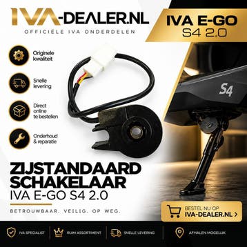 Zijstandaard schakelaar IVA E-GO S4 2.0 | IVA-Dealer.nl, Verzenden, Nieuw, Overige typen, Overige merken
