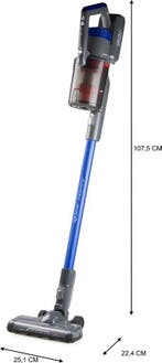 2dekans | DOMO DO1103SV Steelstofzuiger draadloos - 25,2V, Ophalen of Verzenden, Zo goed als nieuw