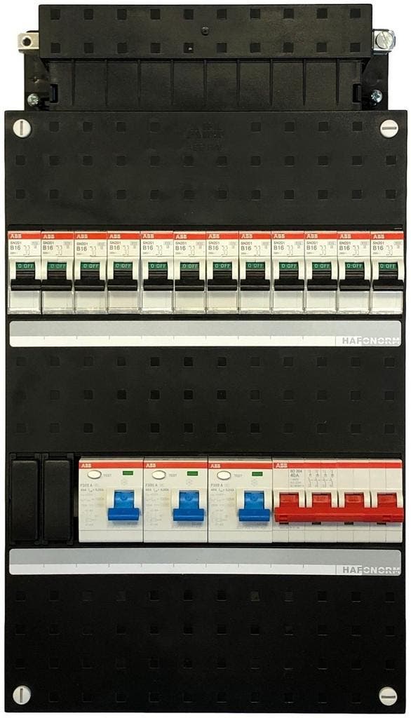ABB groepenkast 12 groepen 3-fase, Doe-het-zelf en Verbouw, Elektra en Kabels