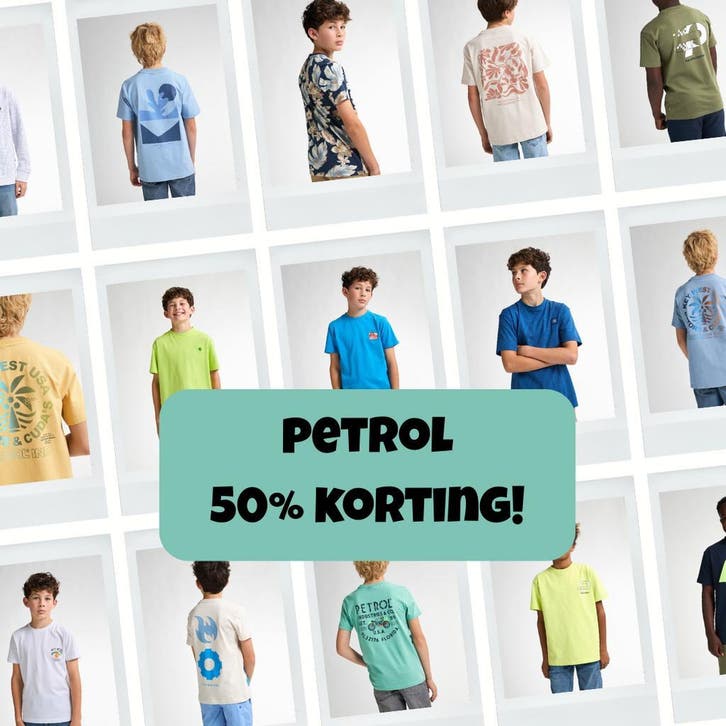 Petrol jongensshirts 50% korting outlet - super goedkoop!, Kinderen en Baby's, Kinderkleding | Maat 164, Shirt of Longsleeve, Jongen