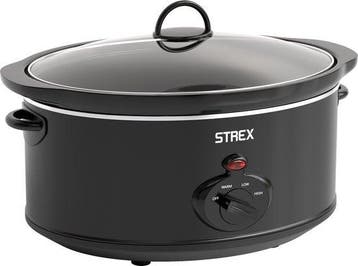 2dekans | Strex Slowcooker 6.5L - Uitneembare Keramische, Ophalen of Verzenden, Zo goed als nieuw