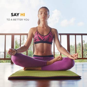 Yogamat - Fitness mat - Sportmat - Yoga mat extra dik - 185x, Verzenden, Zo goed als nieuw