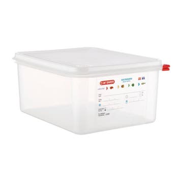 Araven GN 1/2 voedselbak met deksel 12,5L (4 stuks), Verzenden, Nieuw