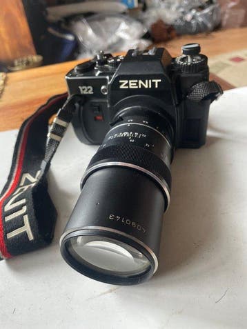 KMZ Krasnogorsk Zenit 122 + Revue 4,5/250mm Single lens, Nieuw