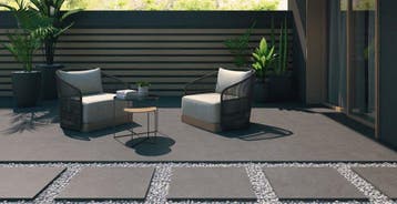 Tuintegel/Terrasstegel Mirage Start Argent Antraciet 60x90x2, 60 cm of meer, Nieuw, Ophalen of Verzenden, 10 m² of meer
