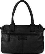 DSTRCT Schoudertas Harrington Road Leer - zwart, Verzenden, Nieuw