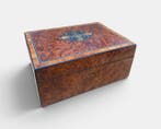 Doos - Verguld messing, Elm, Palissander, Ebbenhout - Loupe