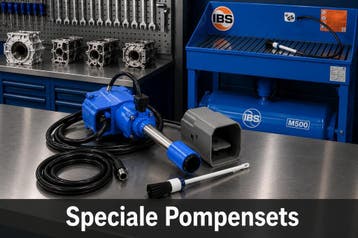 Speciale pompsets voor reinigingstafels